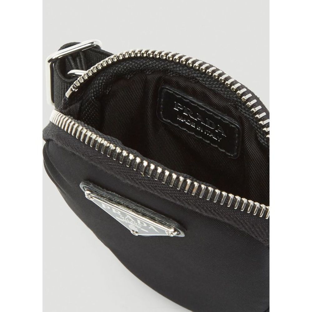 PRADA Round Wrist Pouch in Black - Picture 3 of 6